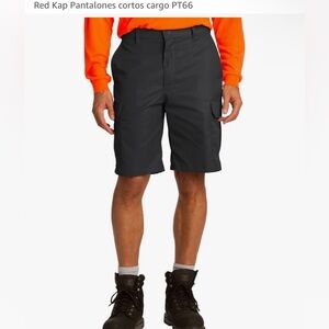 NWT Men's Cargo Shorts - Black RED KAP